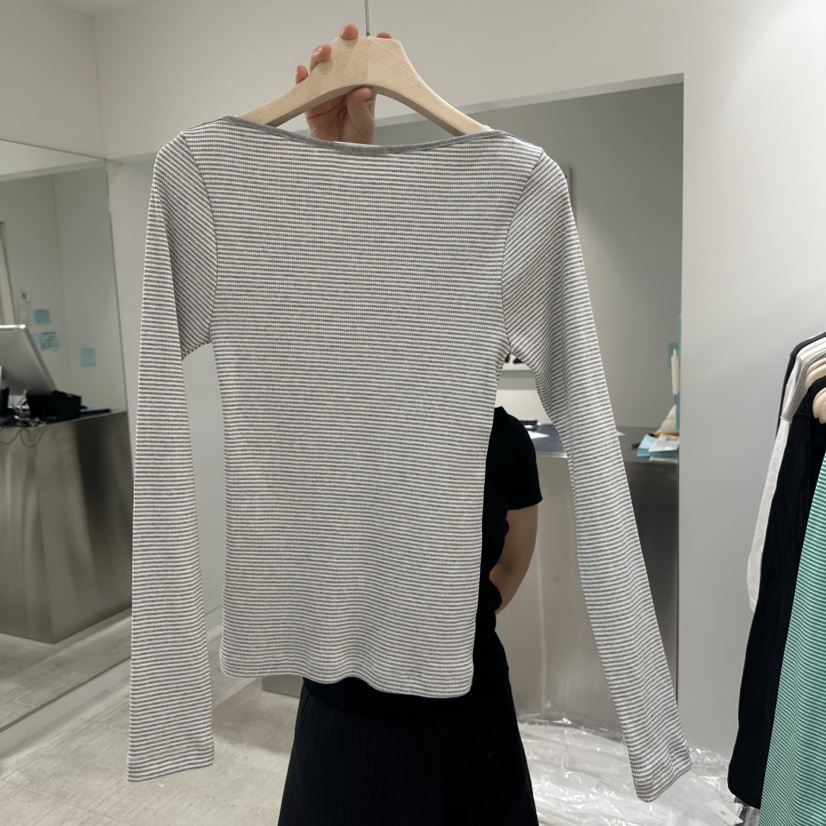 HAUTTE-P韓國直郵實拍女裝新品推薦職業26春夏時尚長袖T恤HAUTTE長袖T恤