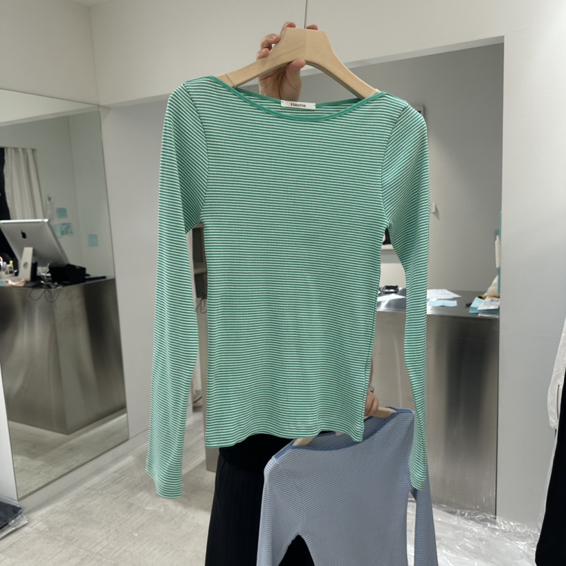 HAUTTE-P韓國直郵實拍女裝新品推薦職業26春夏時尚長袖T恤HAUTTE長袖T恤圖色1