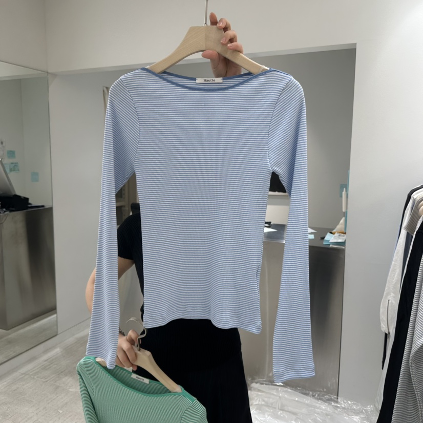 HAUTTE-P韓國直郵實拍女裝新品推薦職業26春夏時尚長袖T恤HAUTTE長袖T恤圖色2