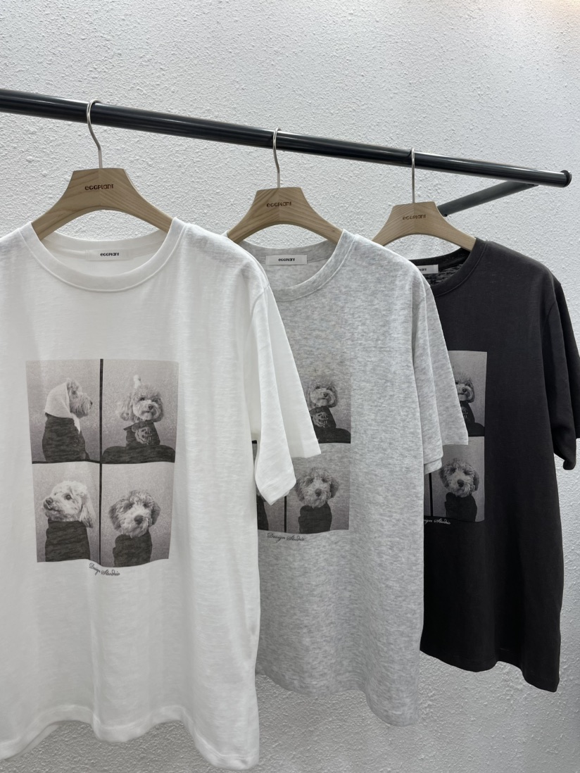 EGGPLANT韓國東大門直郵女士新款26春夏人氣推薦職業休閑T恤EGGPLANTT恤