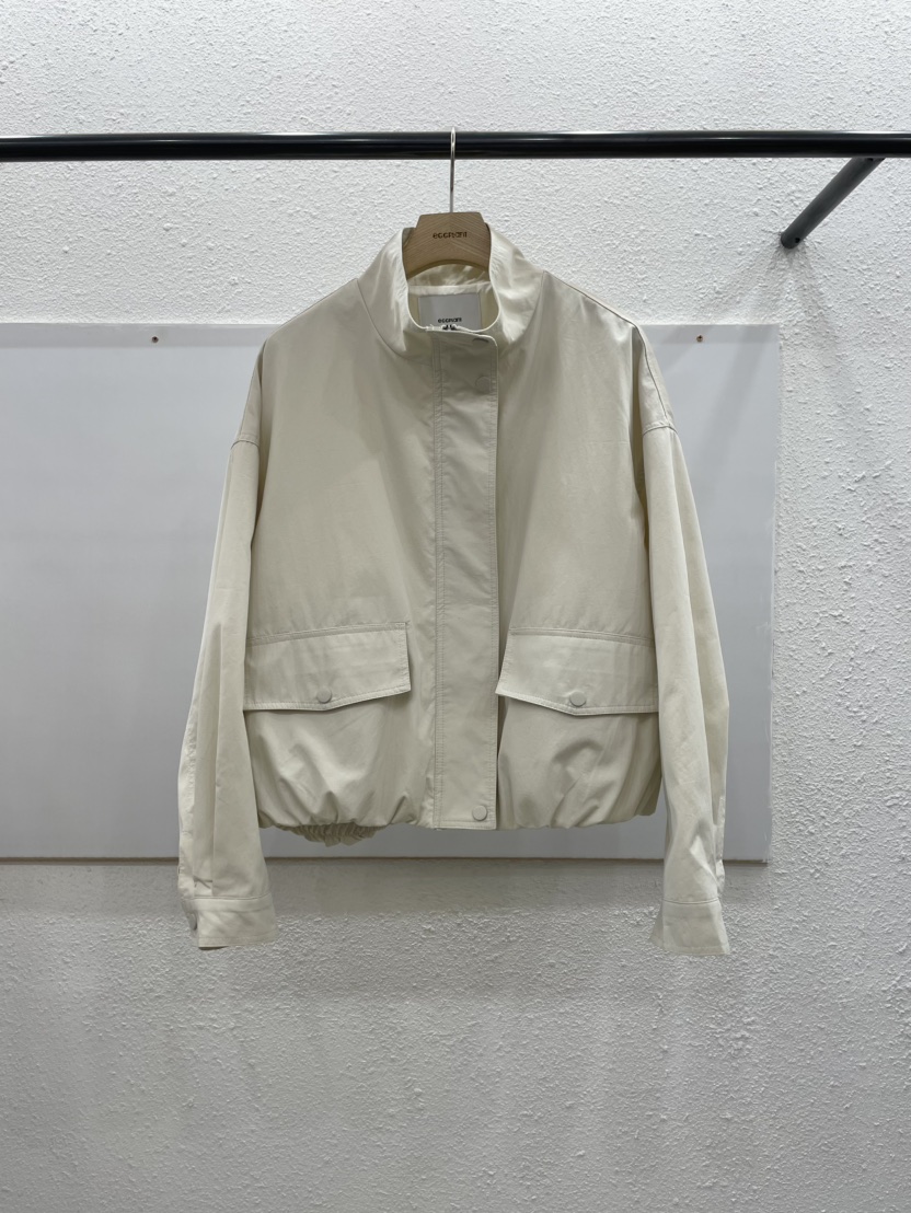 EGGPLANT韓國代購女士新品休閑人氣時尚職業26春夏夾克棉質EGGPLANT夾克圖色2