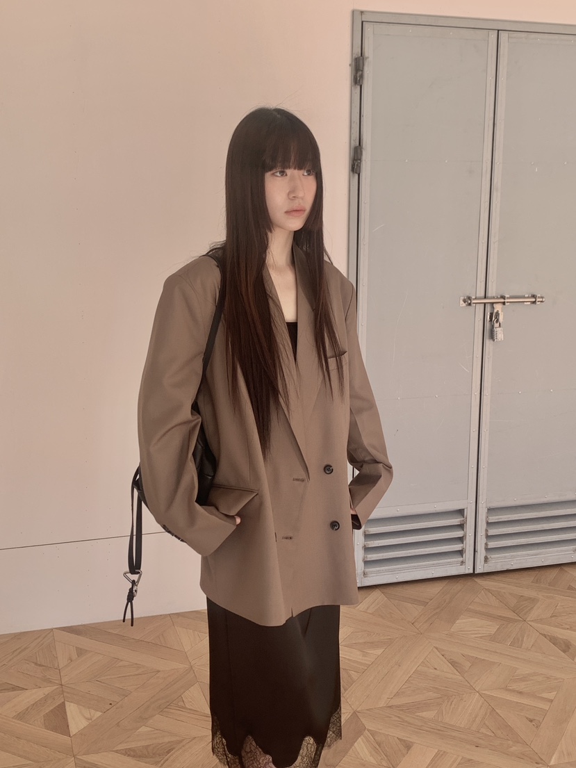 LOGARDEN韓國直郵女士新品職業人氣26春夏時尚熱賣夾克口袋LO GARDEN夾克