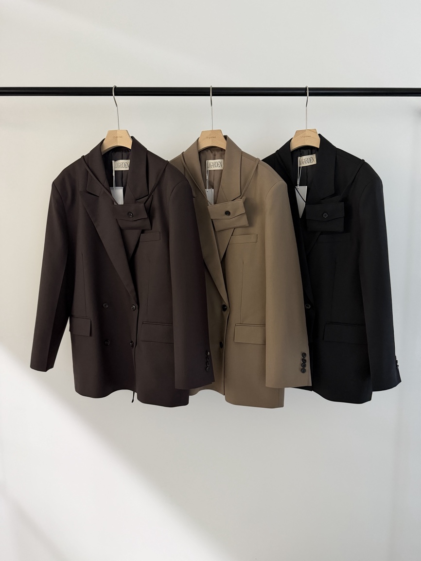 LOGARDEN韓國直郵女士新品職業人氣26春夏時尚熱賣夾克口袋LO GARDEN夾克