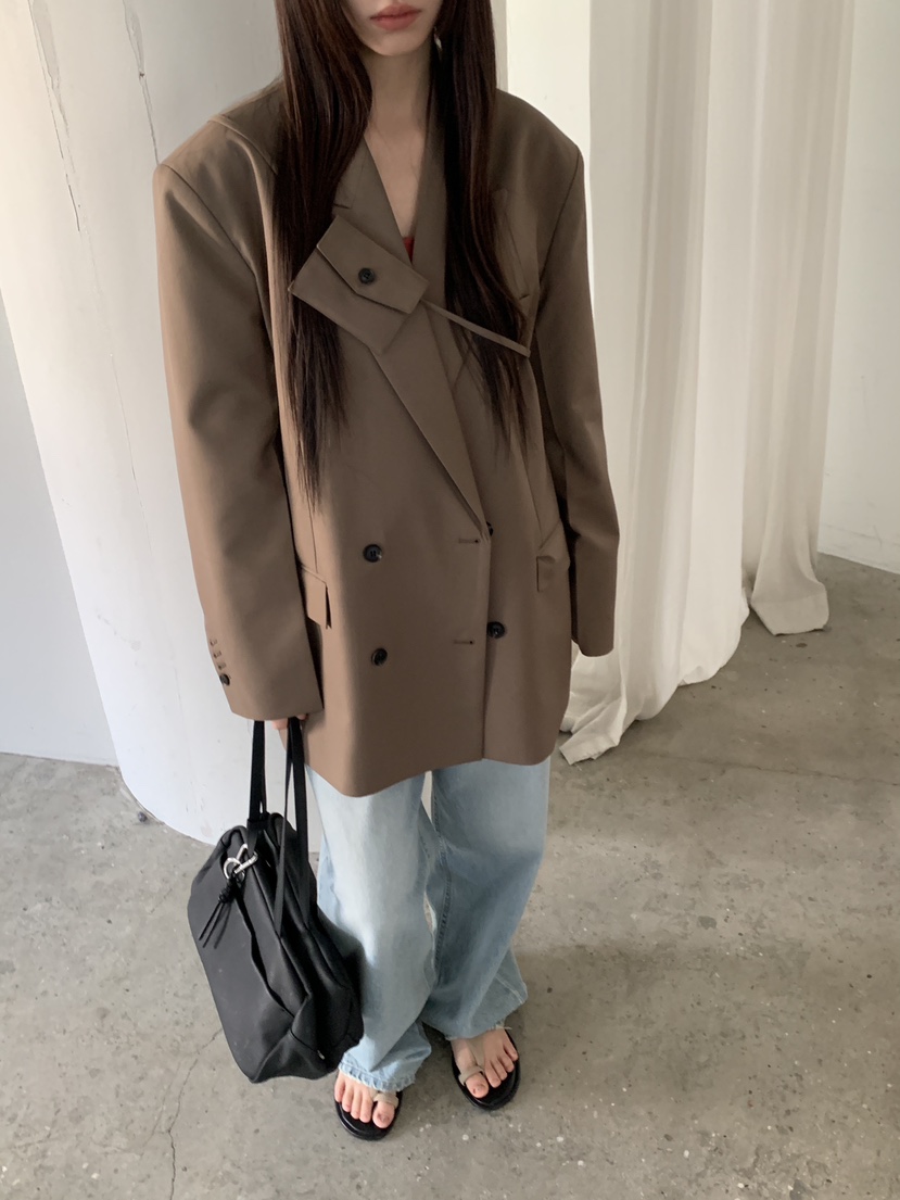 LOGARDEN韓國直郵女士新品職業人氣26春夏時尚熱賣夾克口袋LO GARDEN夾克