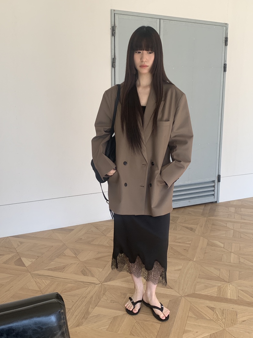 LOGARDEN韓國直郵女士新品職業人氣26春夏時尚熱賣夾克口袋LO GARDEN夾克