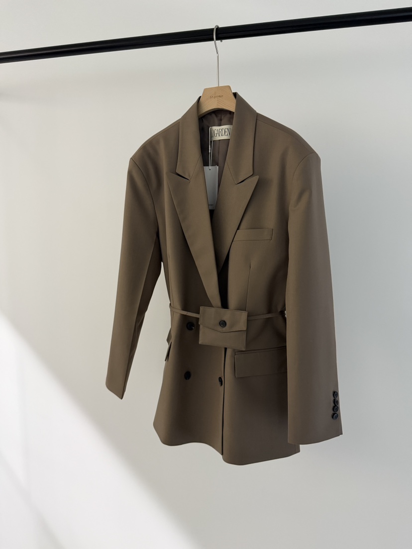 LOGARDEN韓國直郵女士新品職業人氣26春夏時尚熱賣夾克口袋LO GARDEN夾克圖色1