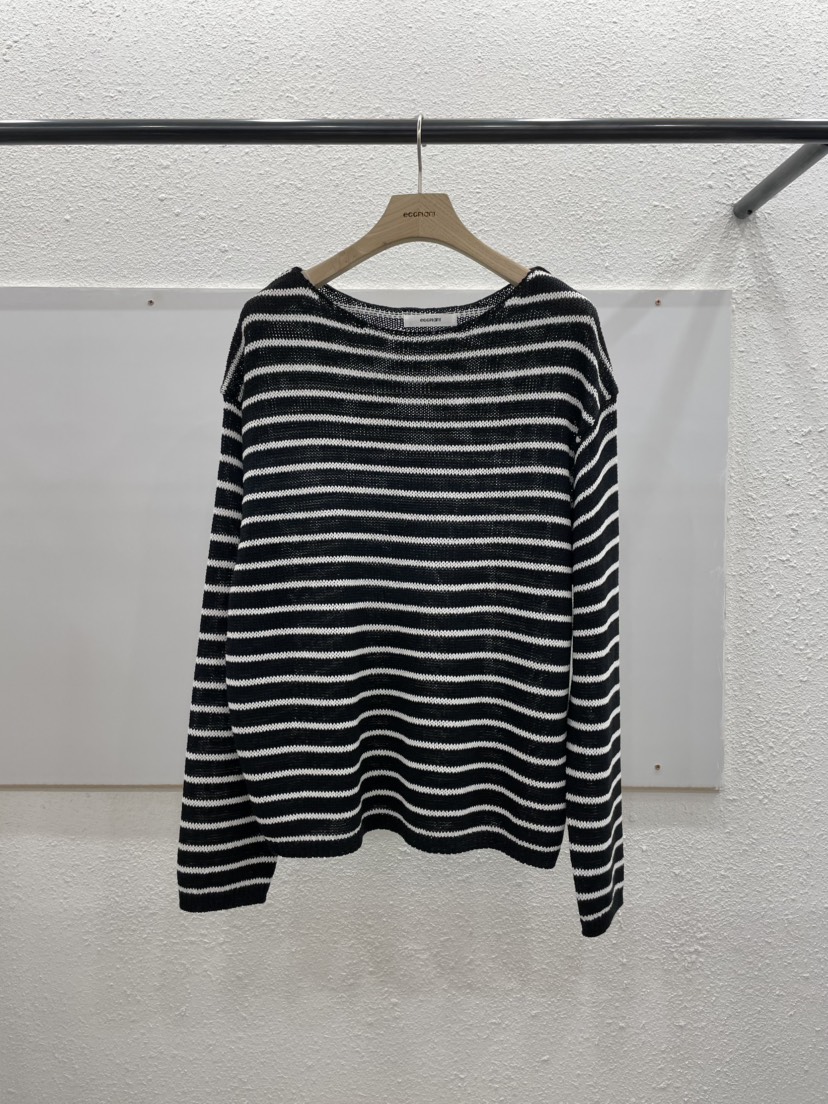 EGGPLANT韓國直郵女裝新品推薦休閑時尚針織衫單排扣船領EGGPLANT針織衫圖色2