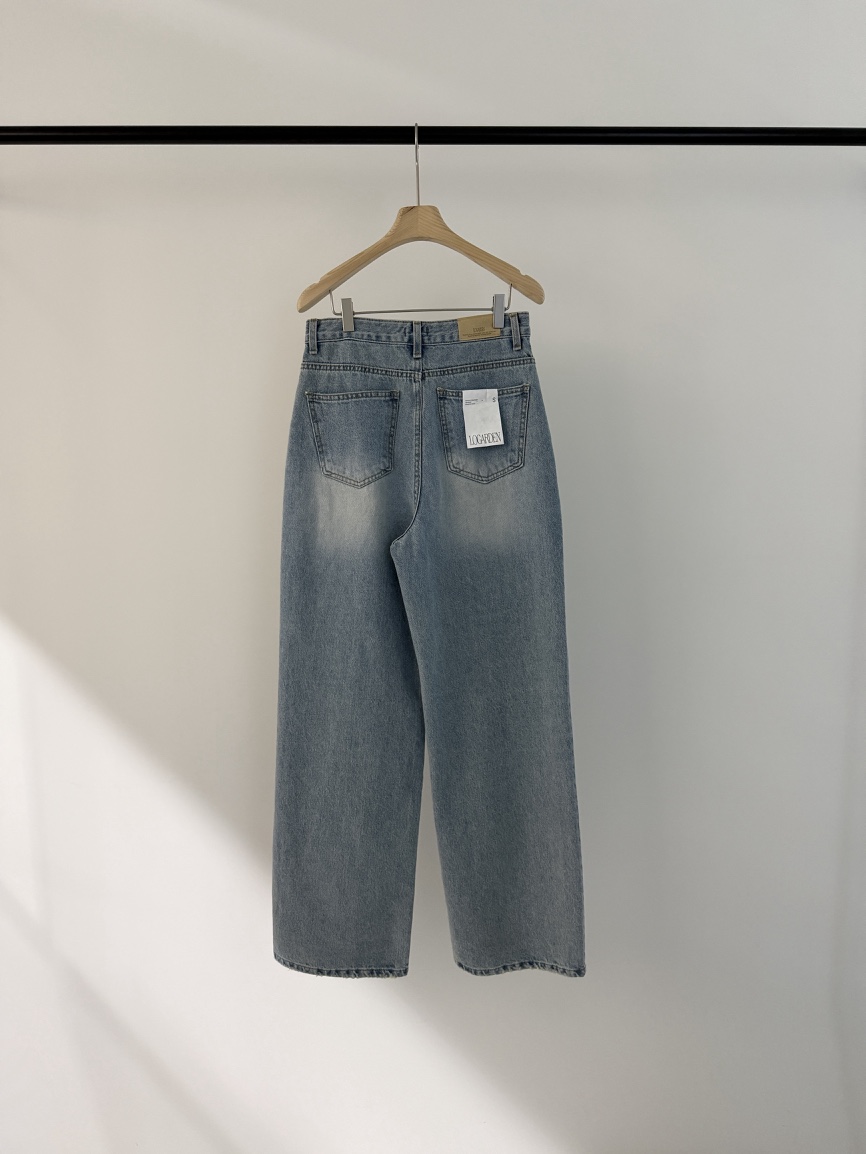 LOGARDEN韓國東大門直郵女裝新款時尚推薦職業26春夏牛仔褲LO GARDEN牛仔褲