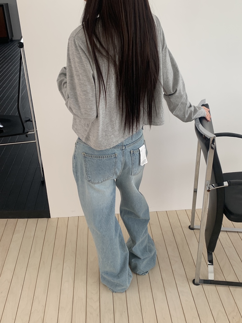 LOGARDEN韓國東大門直郵女裝新款時尚推薦職業26春夏牛仔褲LO GARDEN牛仔褲