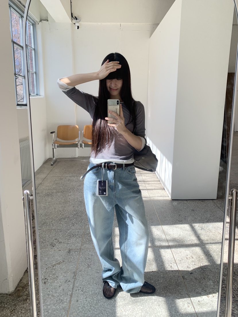 LOGARDEN韓國東大門直郵女裝新款時尚推薦職業26春夏牛仔褲LO GARDEN牛仔褲