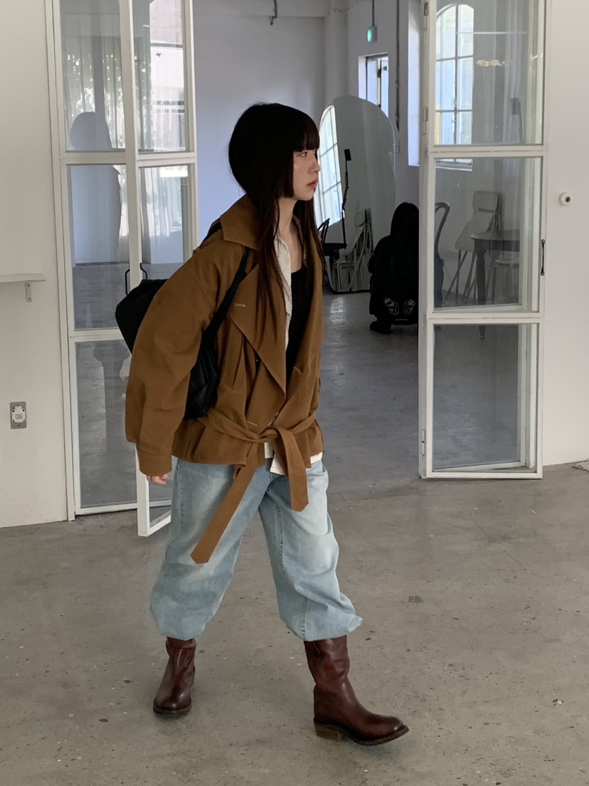 LOGARDEN韓國東大門直郵女裝新款時尚推薦職業26春夏牛仔褲LO GARDEN牛仔褲