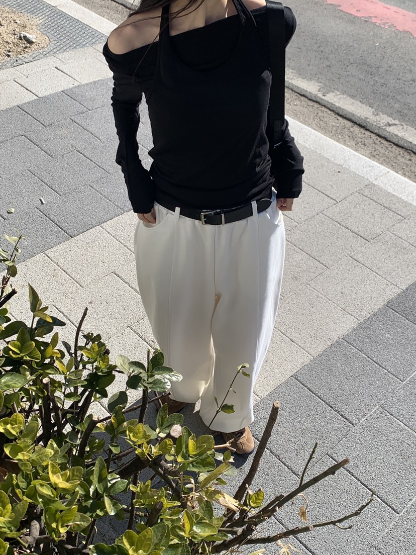 LOGARDEN韓國直郵實拍女士新款26春夏休閑熱賣長袖T恤假兩件LO GARDEN長袖T恤