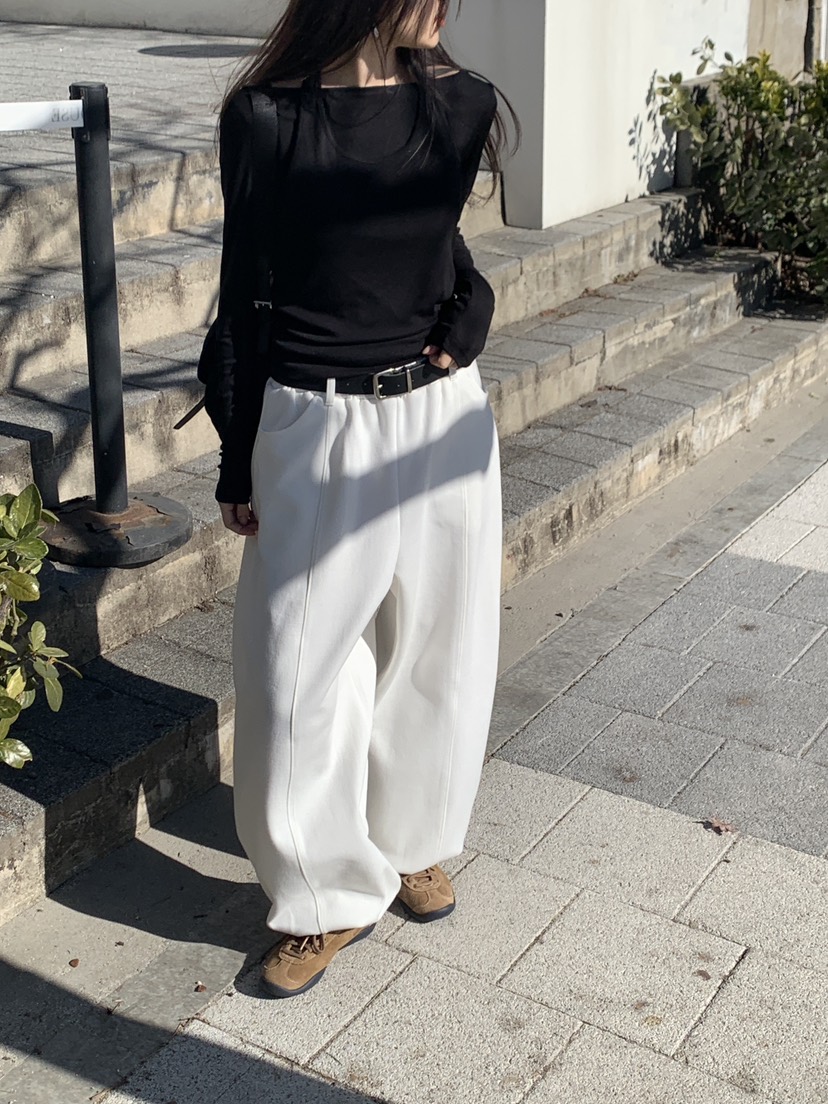 LOGARDEN韓國直郵實拍女士新款26春夏休閑熱賣長袖T恤假兩件LO GARDEN長袖T恤