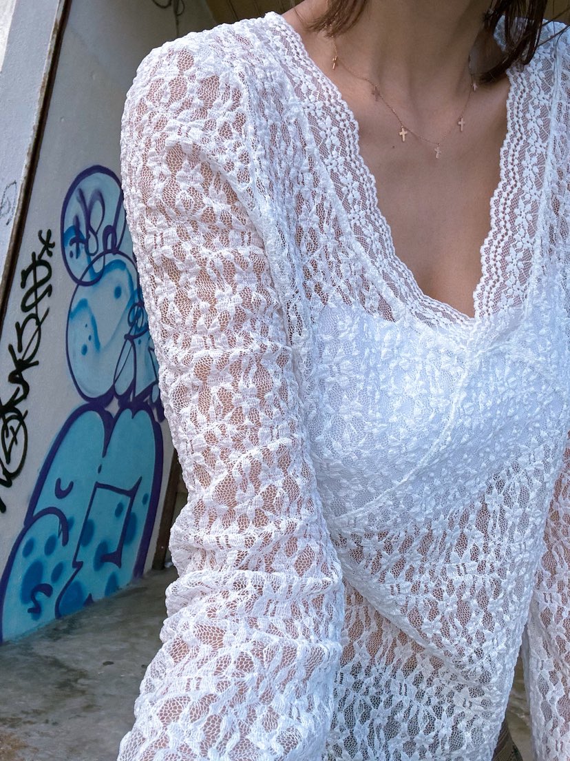 PARIS MATCH韓國代購女裝新款26春夏人氣襯衫蕾絲衫蕾絲PARIS MATCH襯衫/蕾絲衫