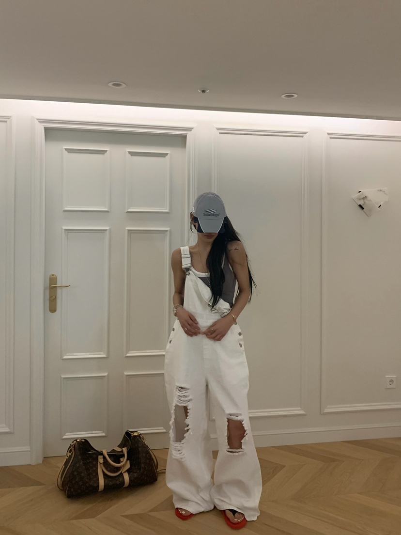 VIRKIN韓國代購女士新款推薦人氣職業26春夏休閑時尚背帶褲VIRKIN背帶褲