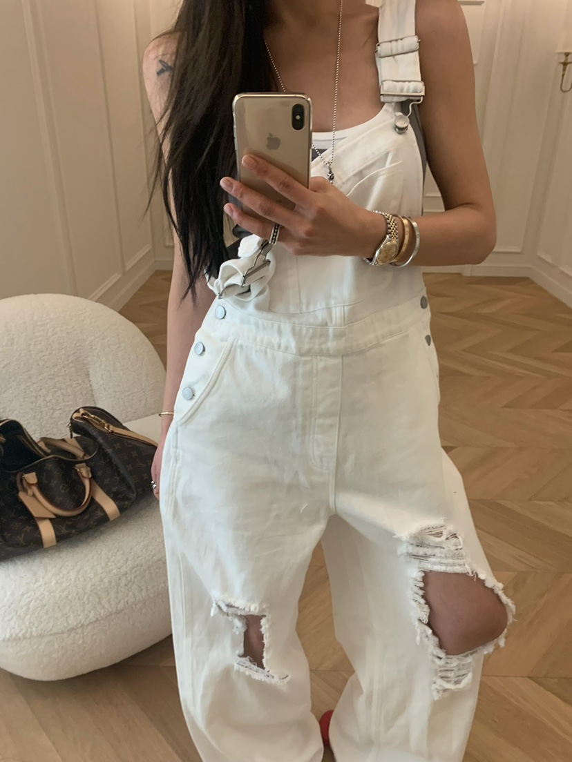 VIRKIN韓國代購女士新款推薦人氣職業26春夏休閑時尚背帶褲VIRKIN背帶褲