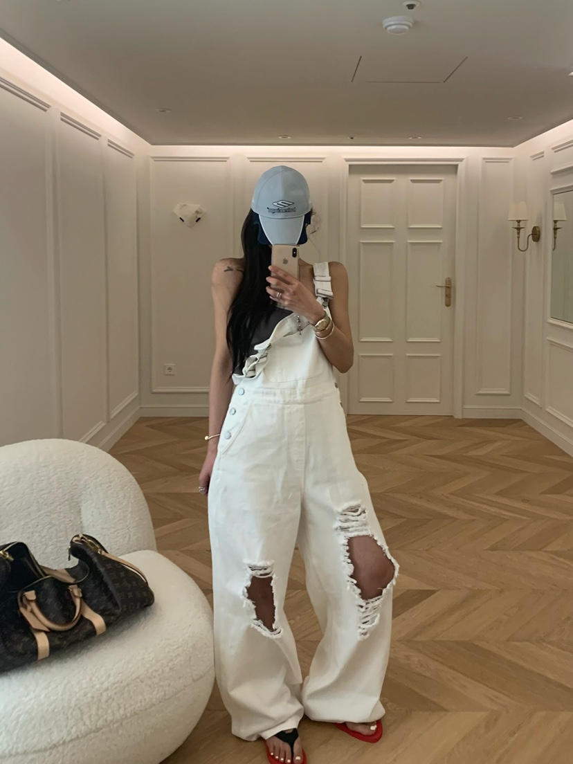 VIRKIN韓國代購女士新款推薦人氣職業26春夏休閑時尚背帶褲VIRKIN背帶褲