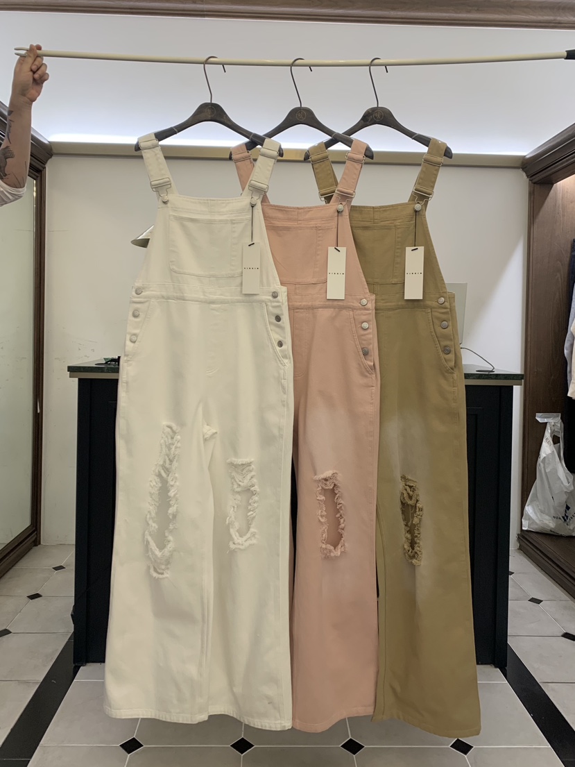 VIRKIN韓國代購女士新款推薦人氣職業26春夏休閑時尚背帶褲VIRKIN背帶褲