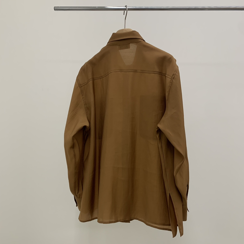 THE ABLE韓國直郵實拍女裝新款推薦時尚襯衫蕾絲衫口袋天絲THE ABLE/TA襯衫/蕾絲衫