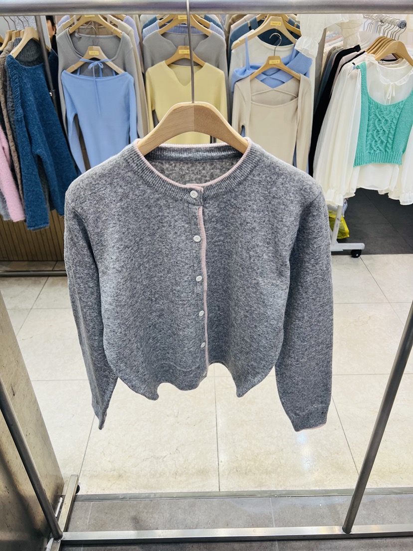 BLACK NOTE韓國直郵女裝新款時尚人氣休閑推薦針織衫開衫BLACK NOTE針織衫圖色2