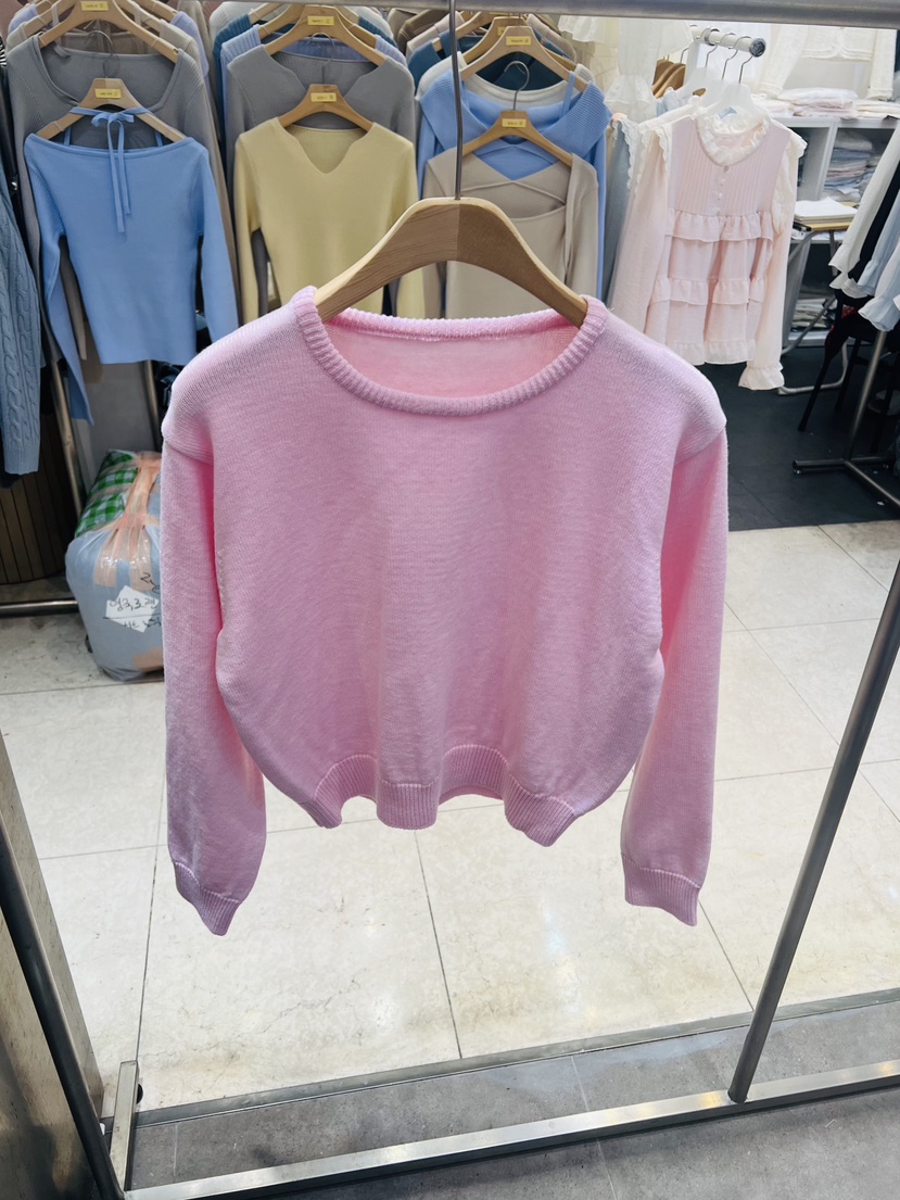 BLACK NOTE韓國東大門代購女士新款時尚休閑26春夏針織衫棉BLACK NOTE針織衫圖色1