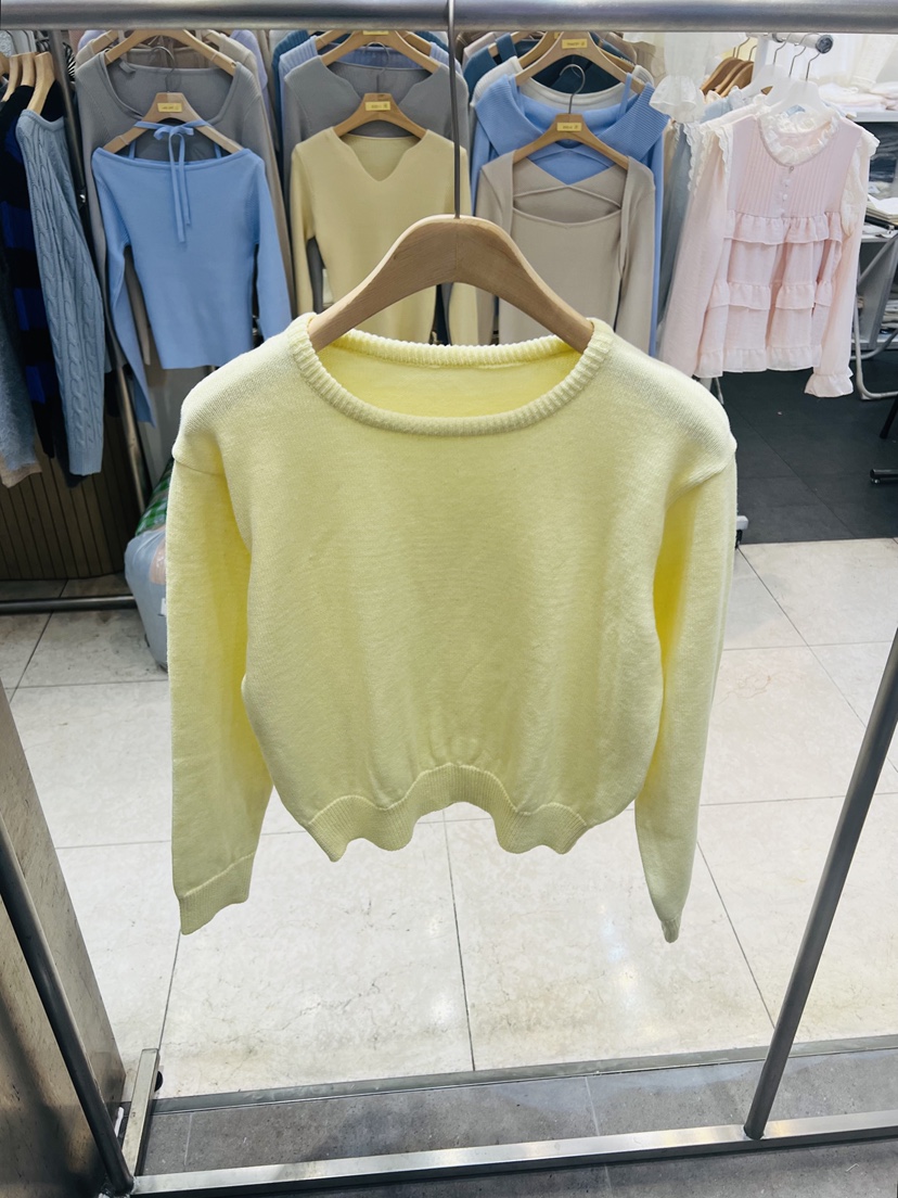 BLACK NOTE韓國東大門代購女士新款時尚休閑26春夏針織衫棉BLACK NOTE針織衫圖色2