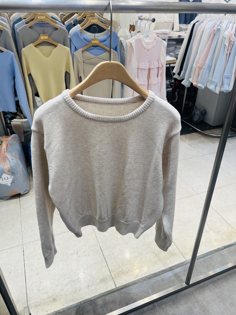 BLACK NOTE韓國東大門代購女士新款時尚休閑26春夏針織衫棉BLACK NOTE針織衫圖色3