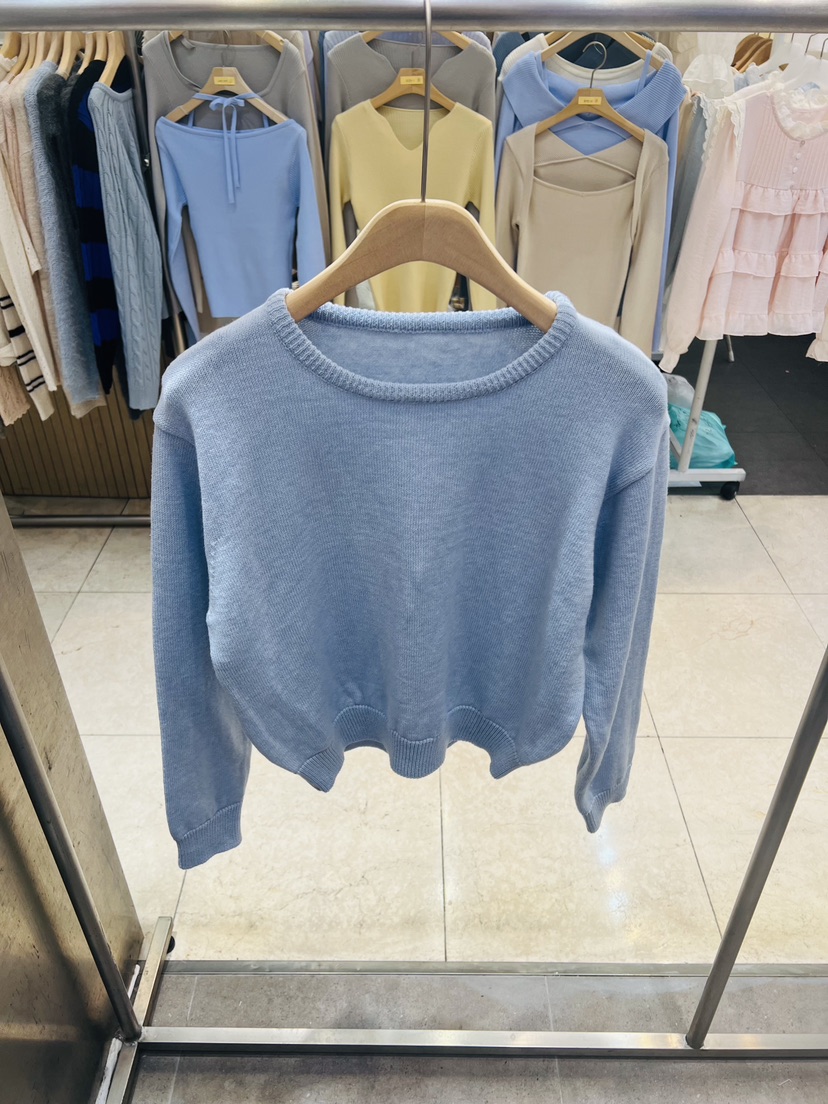 BLACK NOTE韓國東大門代購女士新款時尚休閑26春夏針織衫棉BLACK NOTE針織衫圖色6