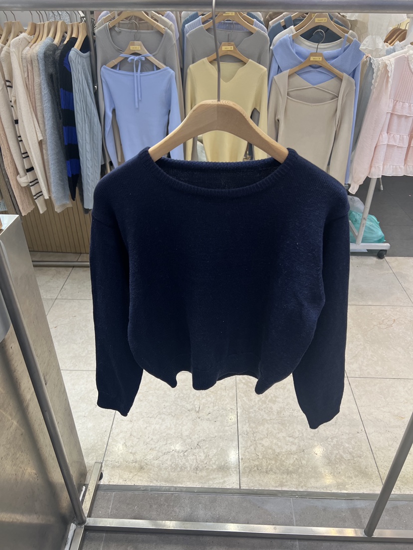 BLACK NOTE韓國東大門代購女士新款時尚休閑26春夏針織衫棉BLACK NOTE針織衫圖色9