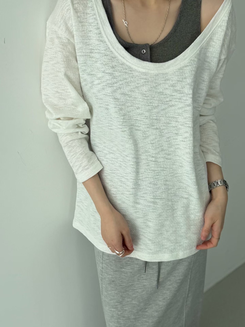 ARKIE/TAF韓國東大門直郵女士新品職業推薦時尚26春夏長袖T恤ARKIE/TAF長袖T恤