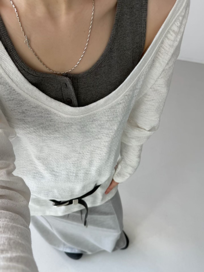 ARKIE/TAF韓國東大門直郵女士新品職業推薦時尚26春夏長袖T恤ARKIE/TAF長袖T恤