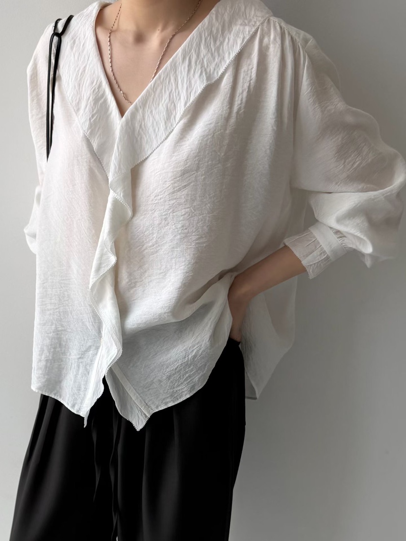 ARKIE/TAF韓國代購女士新款職業人氣休閑推薦襯衫蕾絲衫ARKIE/TAF襯衫/蕾絲衫