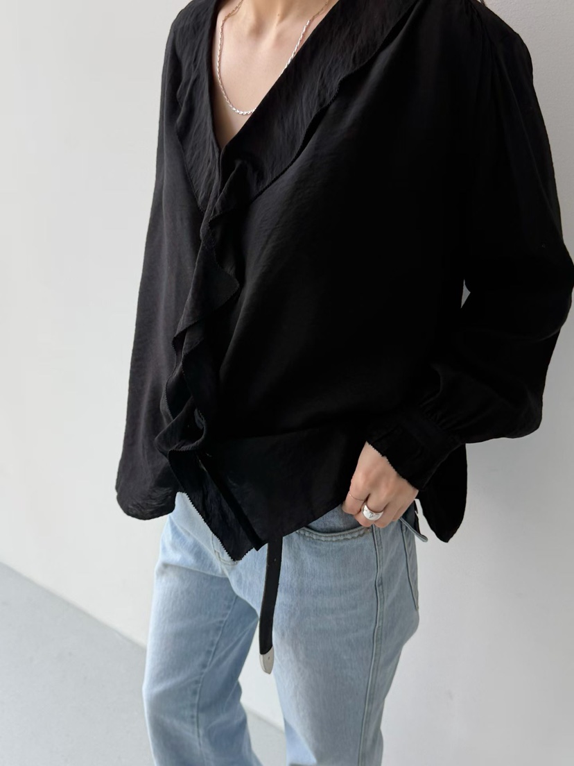 ARKIE/TAF韓國代購女士新款職業人氣休閑推薦襯衫蕾絲衫ARKIE/TAF襯衫/蕾絲衫