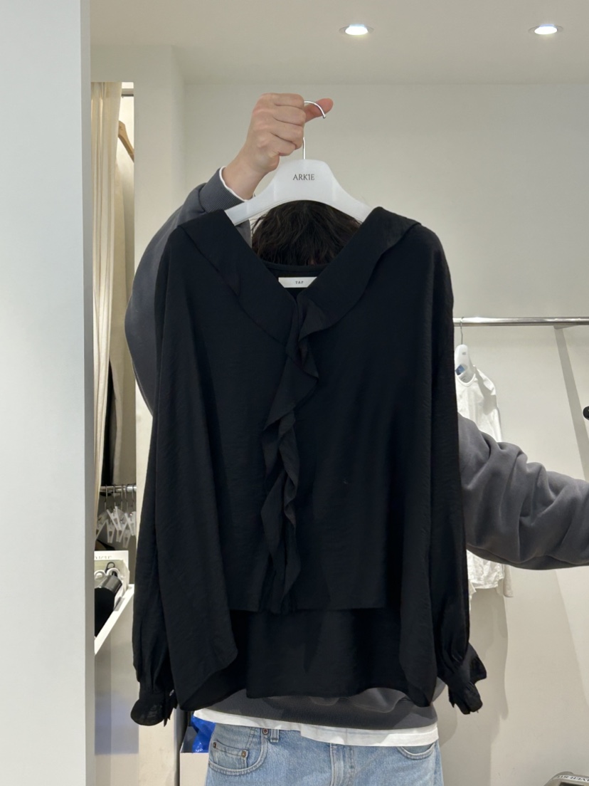 ARKIE/TAF韓國代購女士新款職業人氣休閑推薦襯衫蕾絲衫ARKIE/TAF襯衫/蕾絲衫圖色2