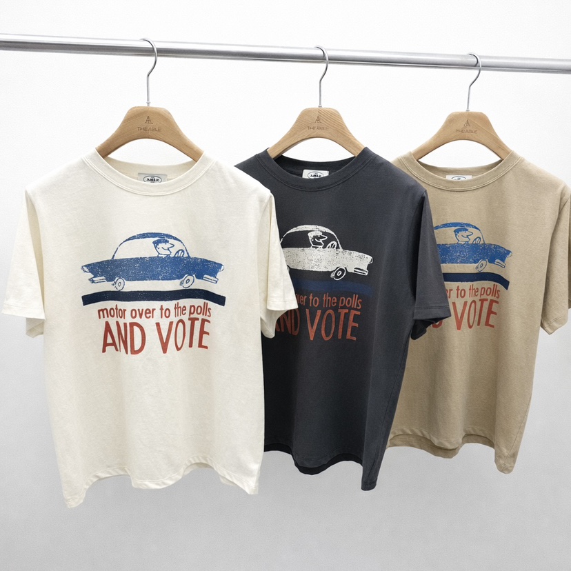 THE ABLE韓國直郵女士新品休閑人氣職業熱賣推薦26春夏T恤THE ABLE/TAT恤圖色3左三色