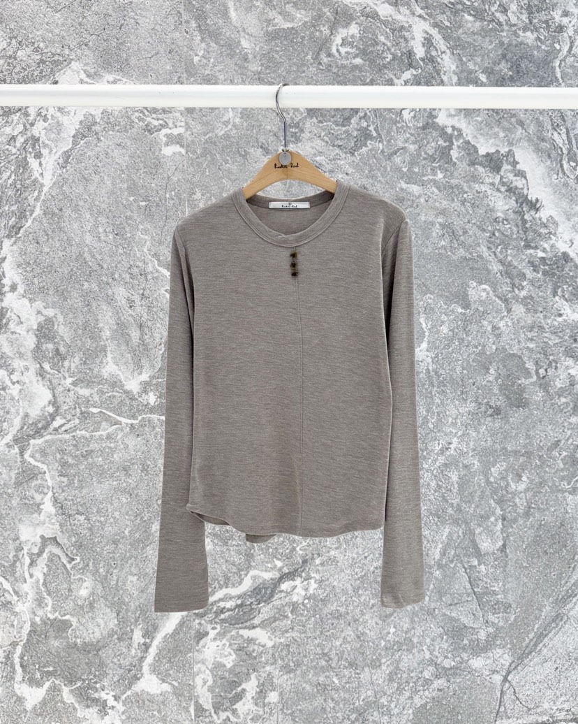 ROOKIE BUD韓國東大門代購女士新品休閑時尚長袖T恤羊毛ROOKIE BUD-L長袖T恤圖色3