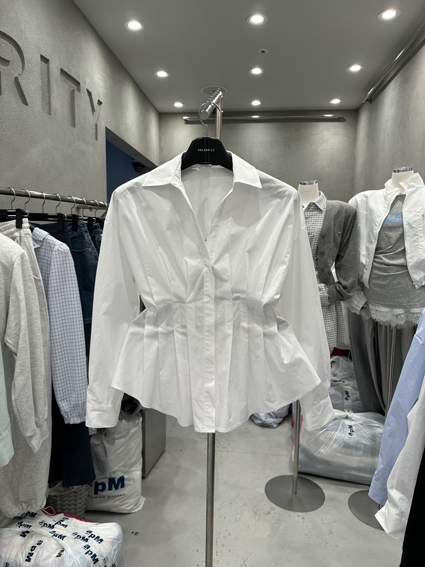 CELEBRITY-A韓國東大門直郵女士新款26春夏人氣襯衫蕾絲衫CELEBRITY-A襯衫/蕾絲衫圖色1