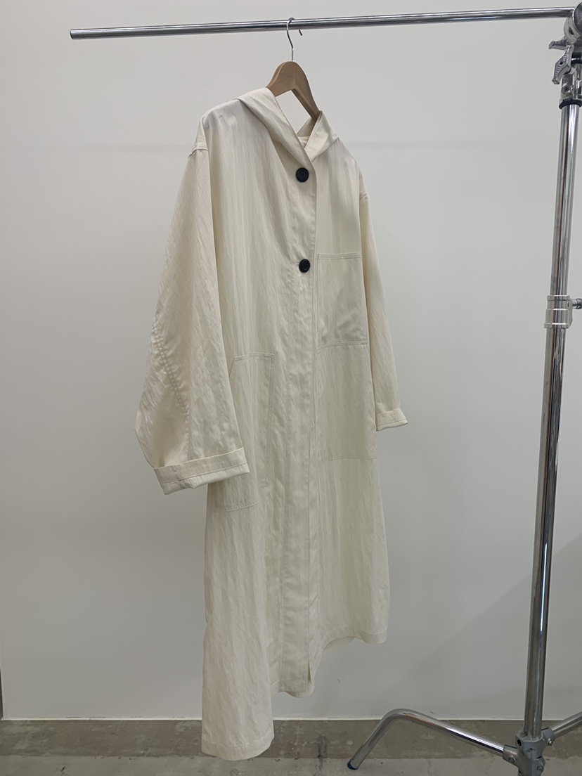 THE ABLE韓國直郵女士新品休閑26春夏推薦職業長款風衣兜帽THE ABLE/TA長款風衣圖色1