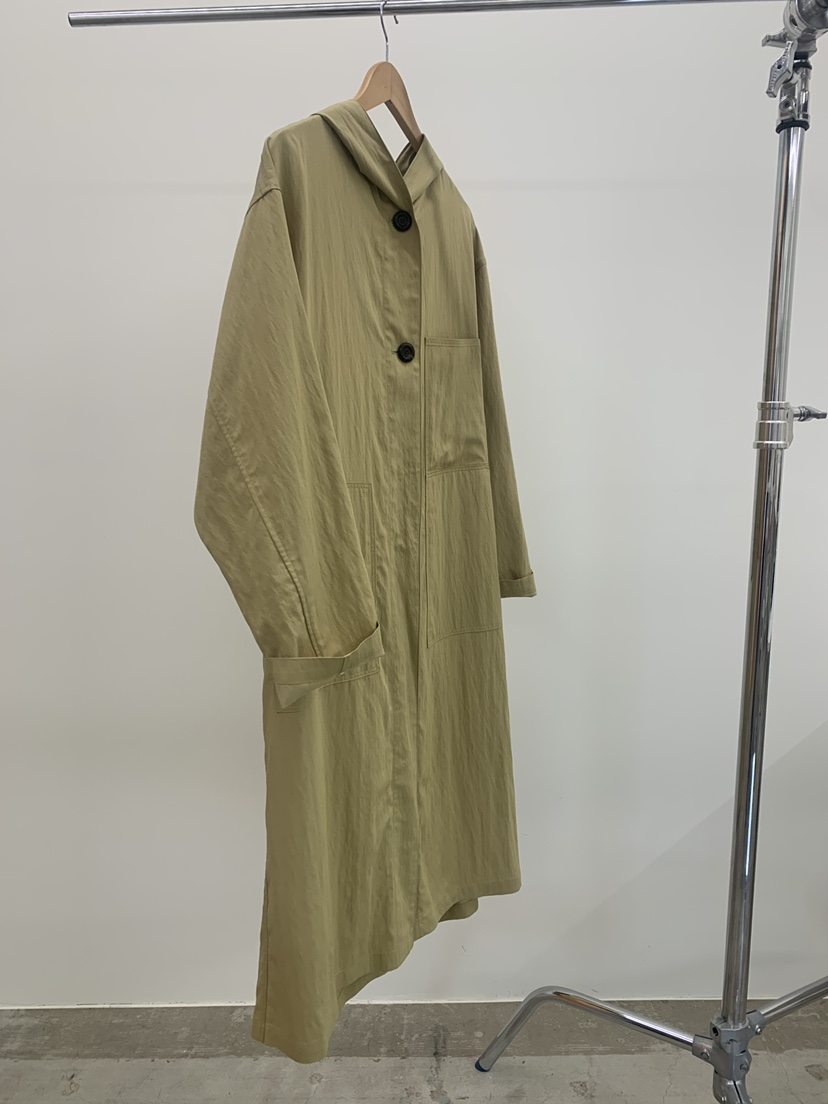 THE ABLE韓國直郵女士新品休閑26春夏推薦職業長款風衣兜帽THE ABLE/TA長款風衣圖色2