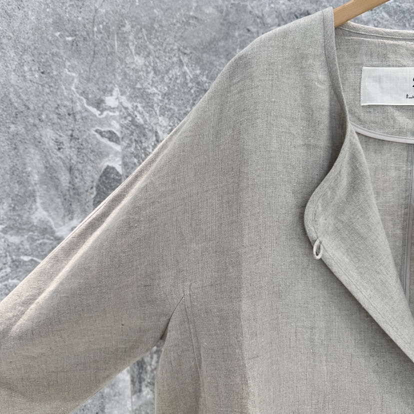 ROOKIE BUD韓國代購女士新款時尚推薦人氣中長款大衣亞麻ROOKIE BUD-L中長款大衣