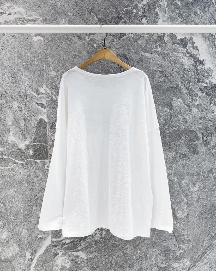 ROOKIE BUD韓國直郵女裝新品休閑職業26春夏推薦長袖T恤ROOKIE BUD-L長袖T恤