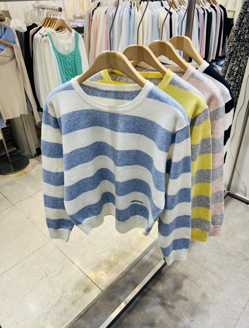 BLACK NOTE韓國直郵女裝新款真品休閑人氣26春夏針織衫刺繡BLACK NOTE針織衫