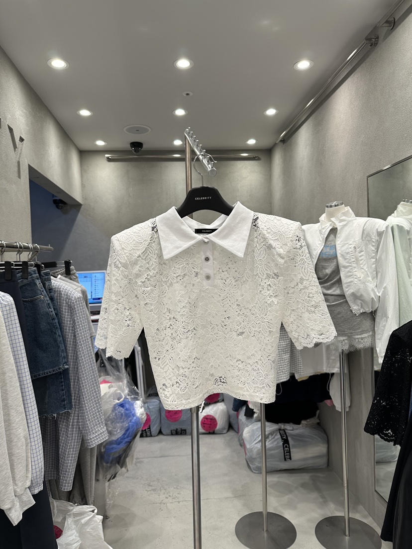 CELEBRITY-A東大門代購女士新品真品熱賣26春夏襯衫蕾絲衫CELEBRITY-A襯衫/蕾絲衫圖色1