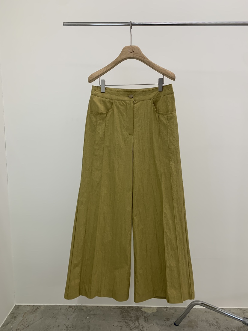 THE ABLE東大門實拍女裝新品26春夏時尚休閑人氣休閑褲褶裥THE ABLE/TA休閑褲圖色1