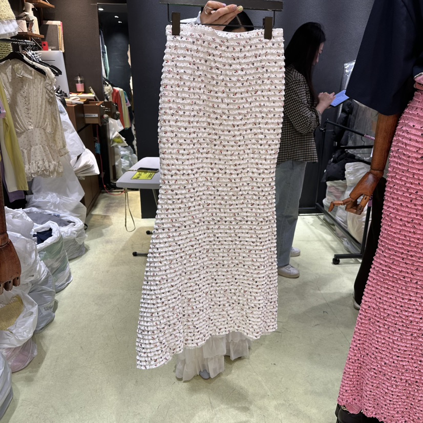 CHAVI東大門代購女士新款26春夏熱賣休閑人氣推薦職業長裙CHAVI長裙