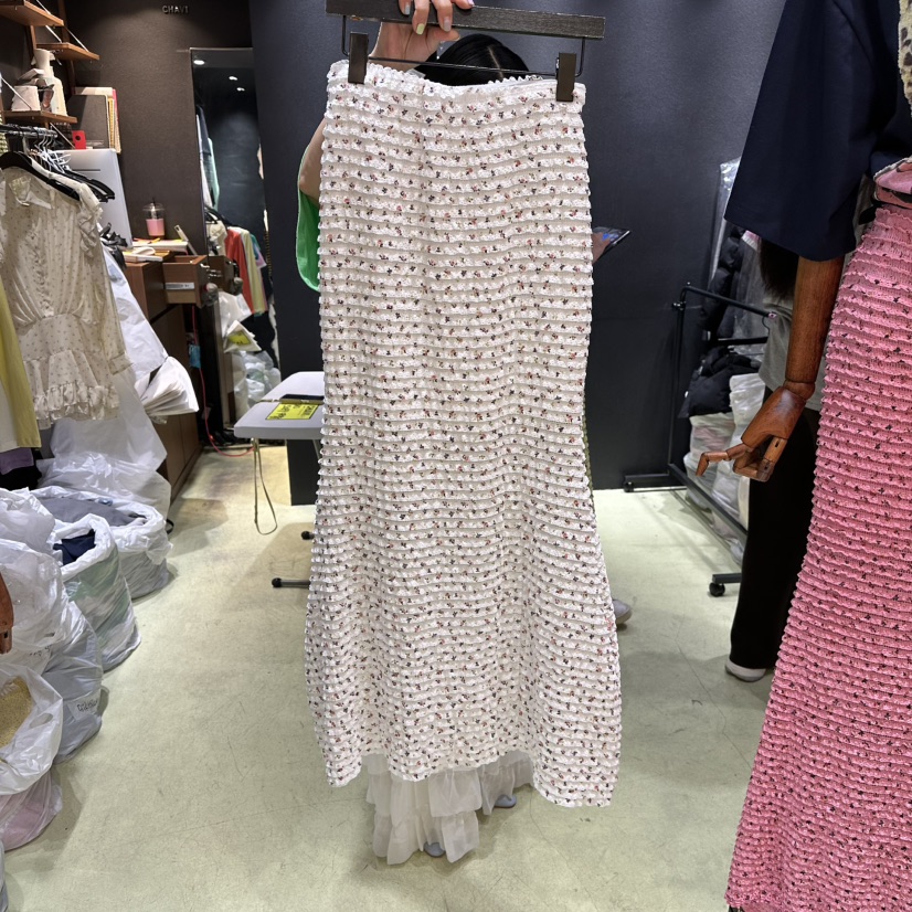 CHAVI東大門代購女士新款26春夏熱賣休閑人氣推薦職業長裙CHAVI長裙圖色2