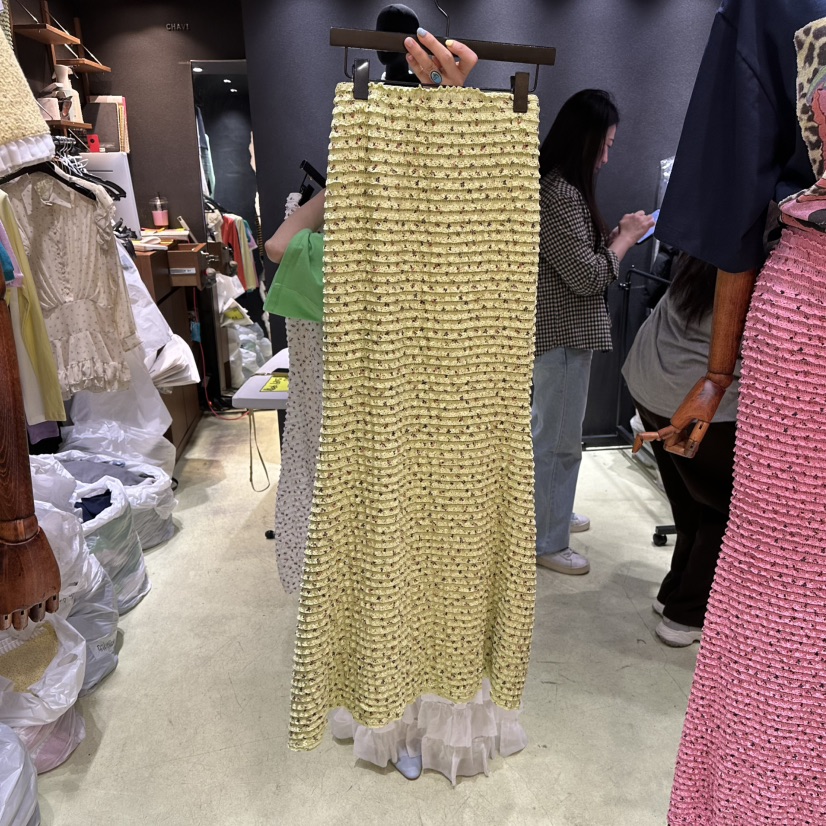 CHAVI東大門代購女士新款26春夏熱賣休閑人氣推薦職業長裙CHAVI長裙圖色3