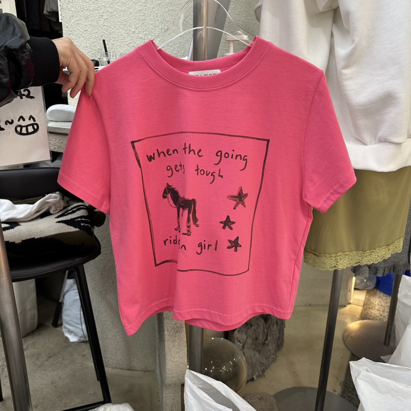 MAGOT東大門直郵女裝新款時尚26春夏真品休閑熱賣推薦T恤IIIΛGOT/MAGOTT恤圖色2