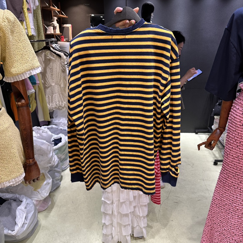 CHAVI東大門直郵女裝新品推薦職業26春夏時尚熱賣長袖T恤CHAVI長袖T恤