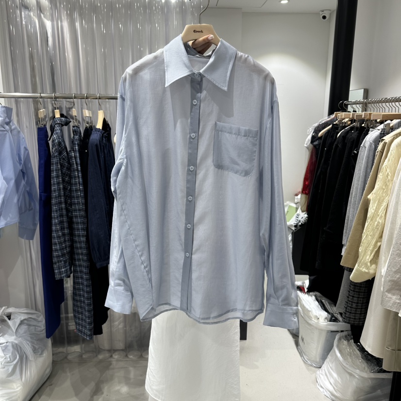 GREEK東大門直郵女士新品推薦熱賣休閑26春夏時尚襯衫蕾絲衫GREEK襯衫/蕾絲衫圖色2